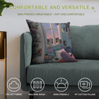 Early Morning Soft Bedroom Essential Throw Pillow