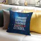 Favorite on The Citadel Soft Style Accent Throw Pillow