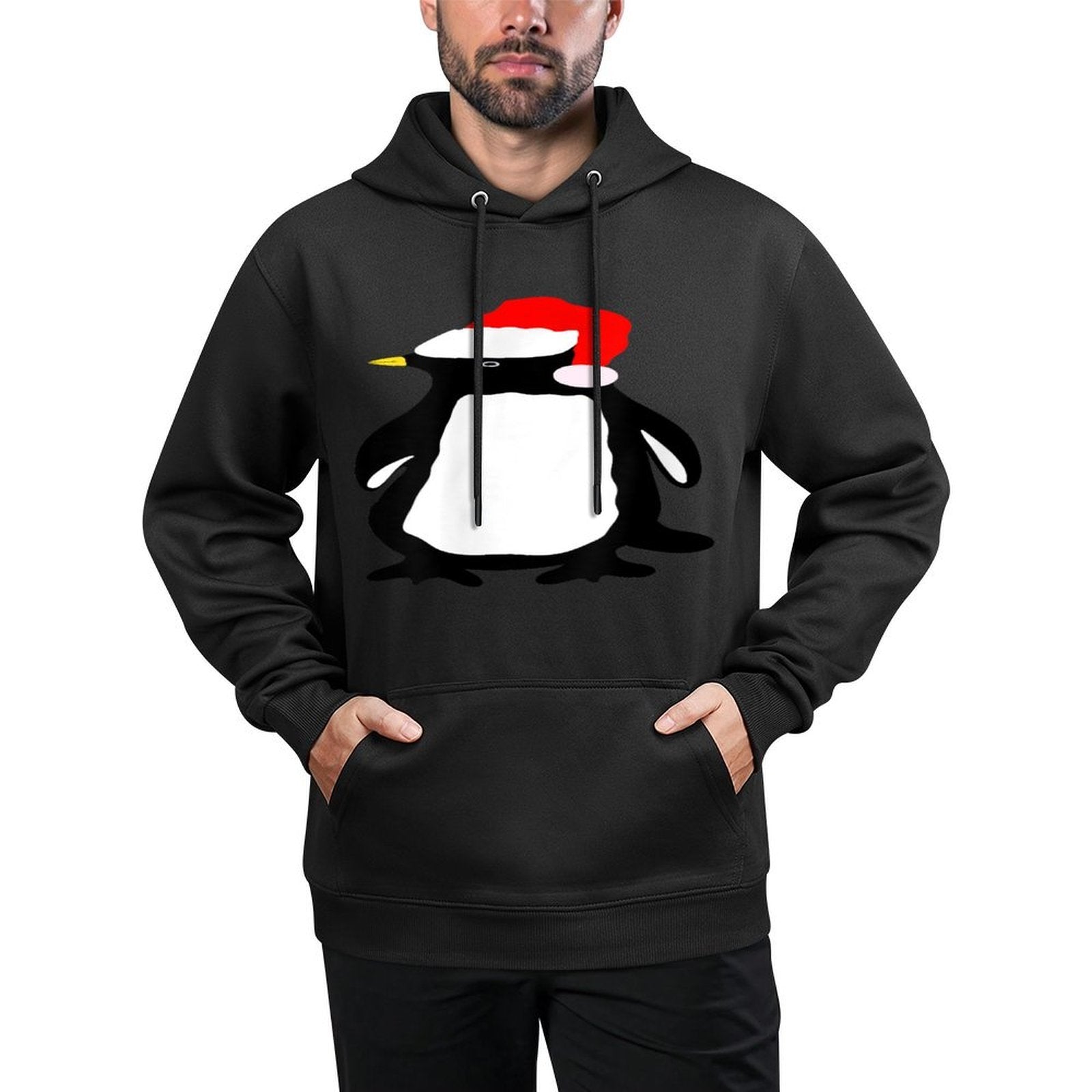 Christmas Penguin Pajamas Customizable Surface Hoodie