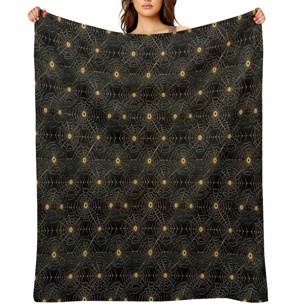 Pattern with A Modern Design Reminiscent of Spider Webs Lightweight Throw Blanket