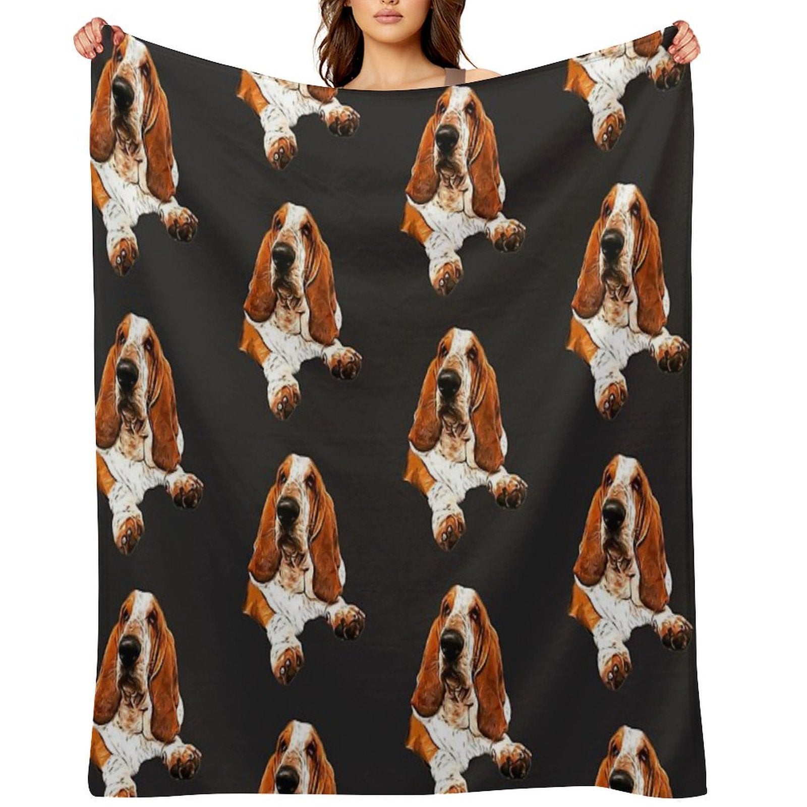 Basset Hound - The Gorgeous Look! Comfort Throw Blanket