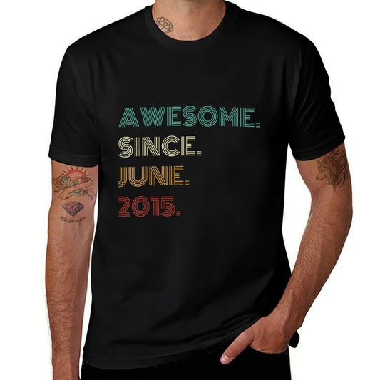 10 Years Old Awesome Since June 2015 10th Birthday  Classic T-Shirt