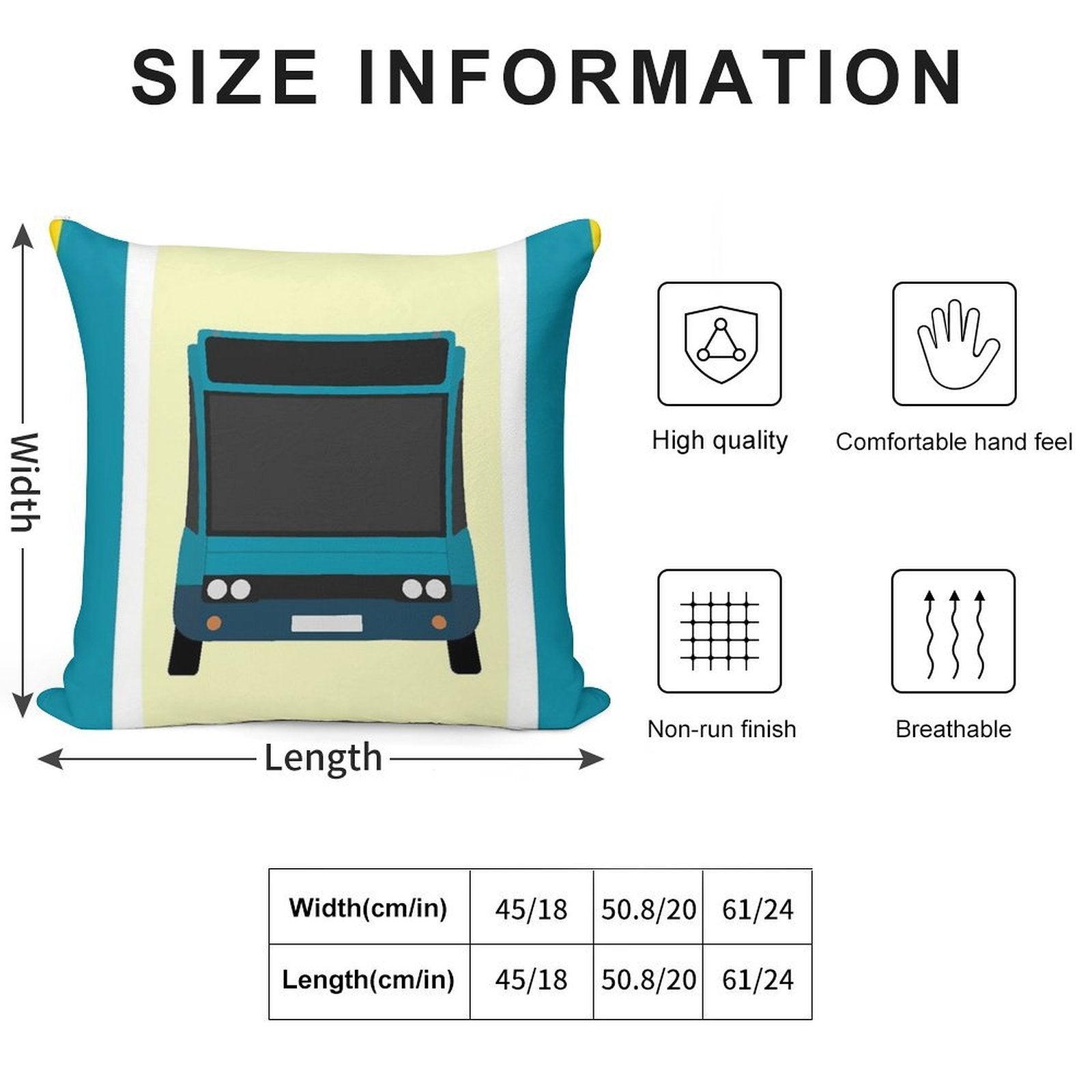 Arriva Optare Solo Soft Short Plush Fabric Throw Pillow