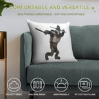 Johnny from Sing 2 Movie Soft Luxury Feel Throw Pillow