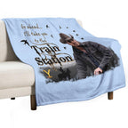 Go Ahead I'll Take You To The Train Station Rip Wheelerr Yellowstoneb American Tv Series Logo Multi-functional Throw Blanket