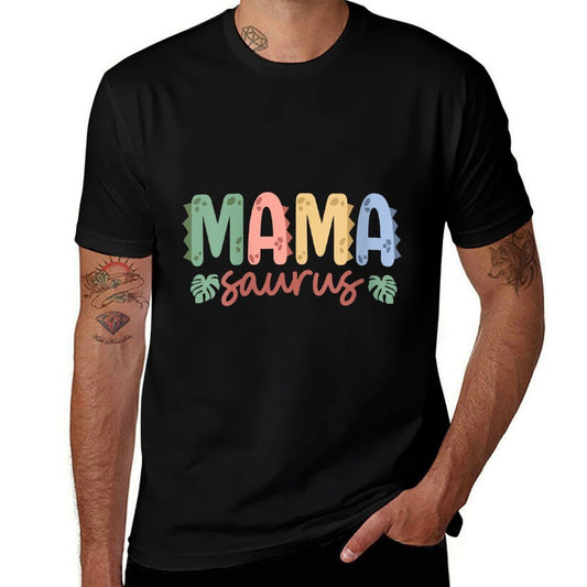 Womens Mama Saurus Dad Dinosaur Birthday Family Matching  Moisture-wicking T-Shirt