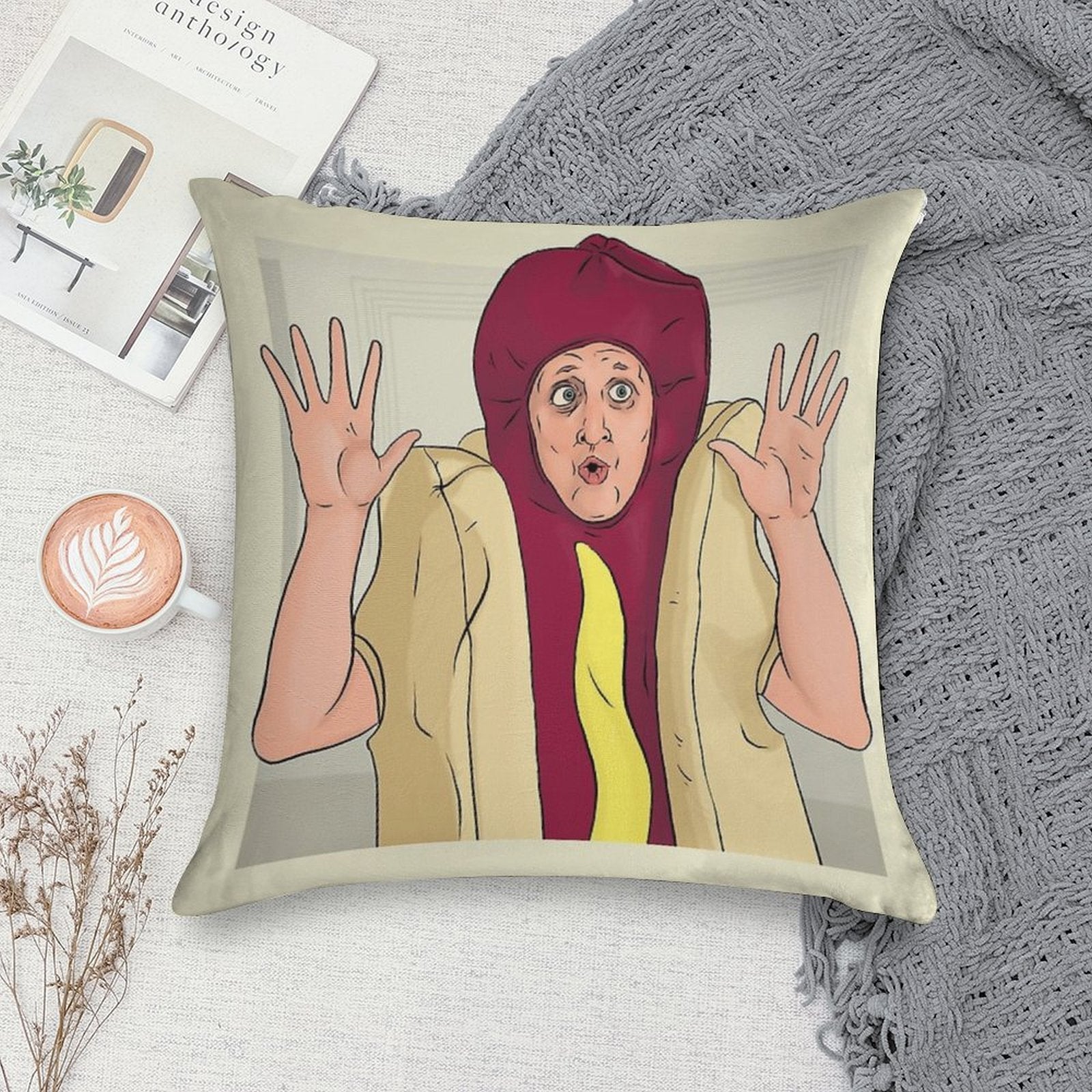 RANDOM Soft Bedroom Essential Throw Pillow