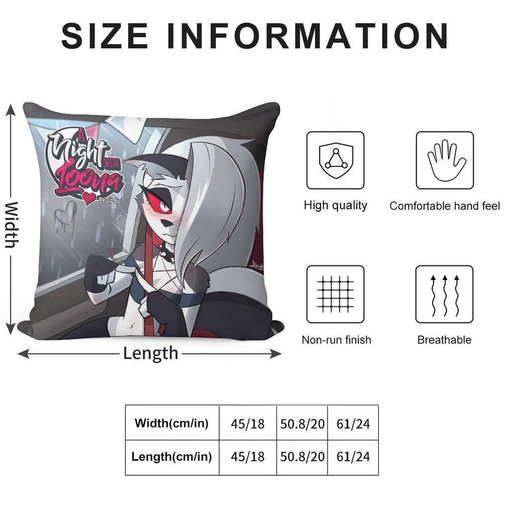 A Night with Loona Cover Soft Anti-Pilling Throw Pillow