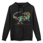 Happy Dot Day Colorful Polka Dot Dinosaur Boys Toddlers Kids Versatile Streetwear Hoodie
