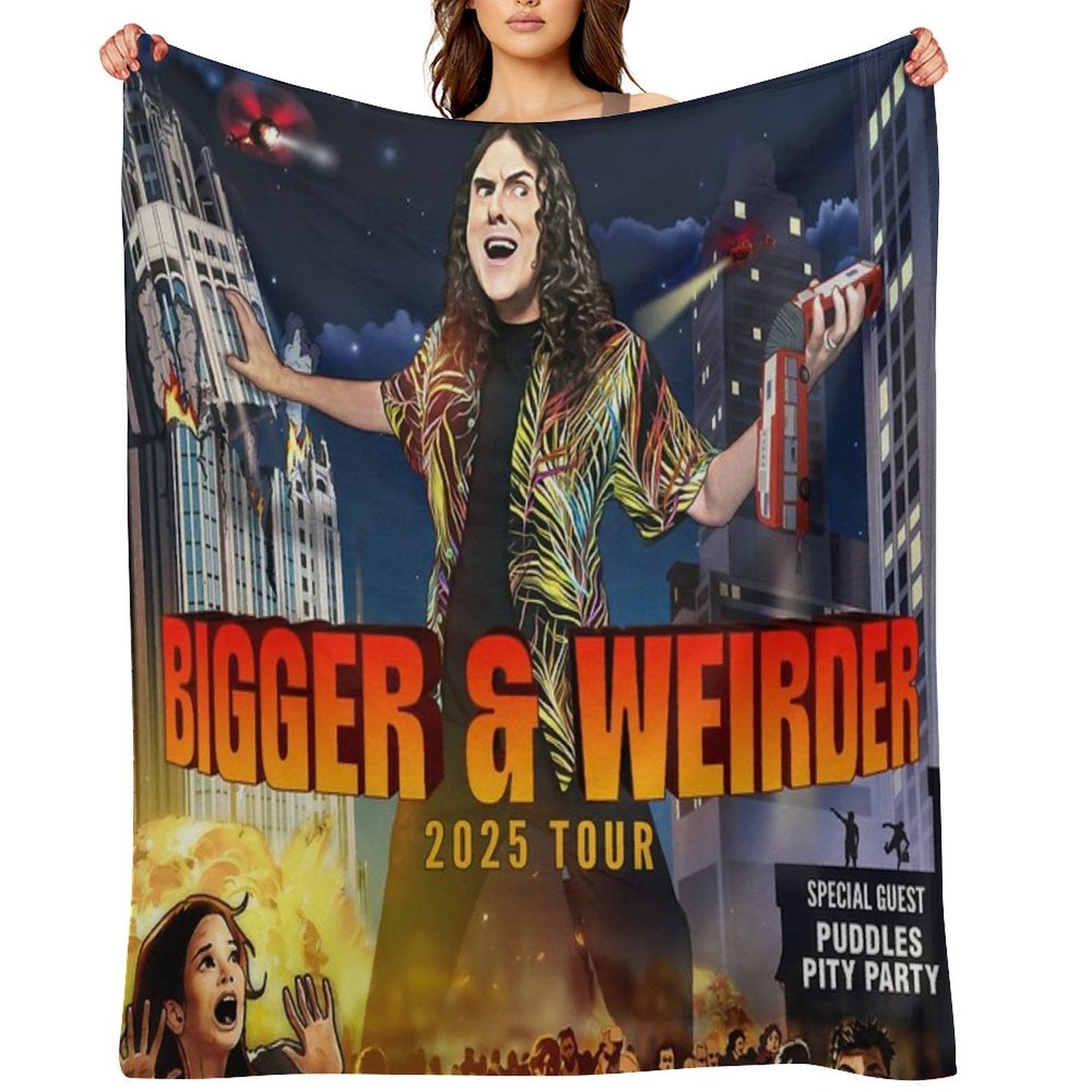Weird Al Yankovic Dates 2025 Lightweight Throw Blanket