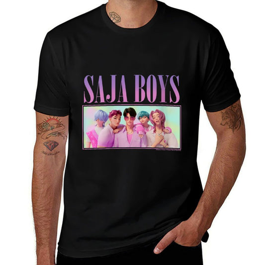 Womens Kpop Demon Hunters Saja Boys Group Shot  Versatile T-Shirt