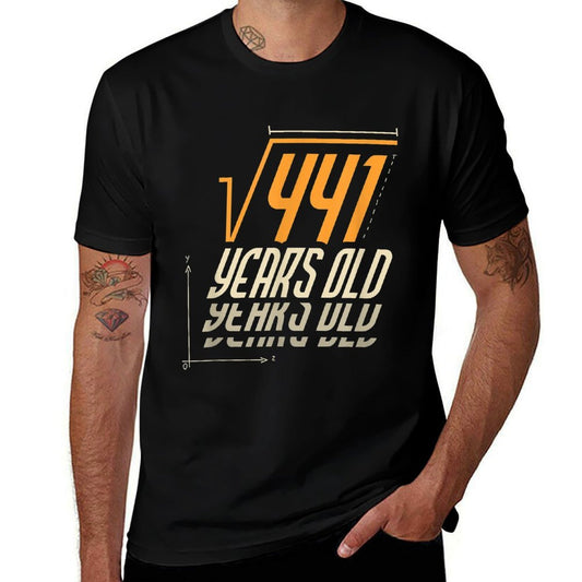 Square Root of 441 I 21 Years Old I 21st Birthday  Oversized Silhouette T-Shirt