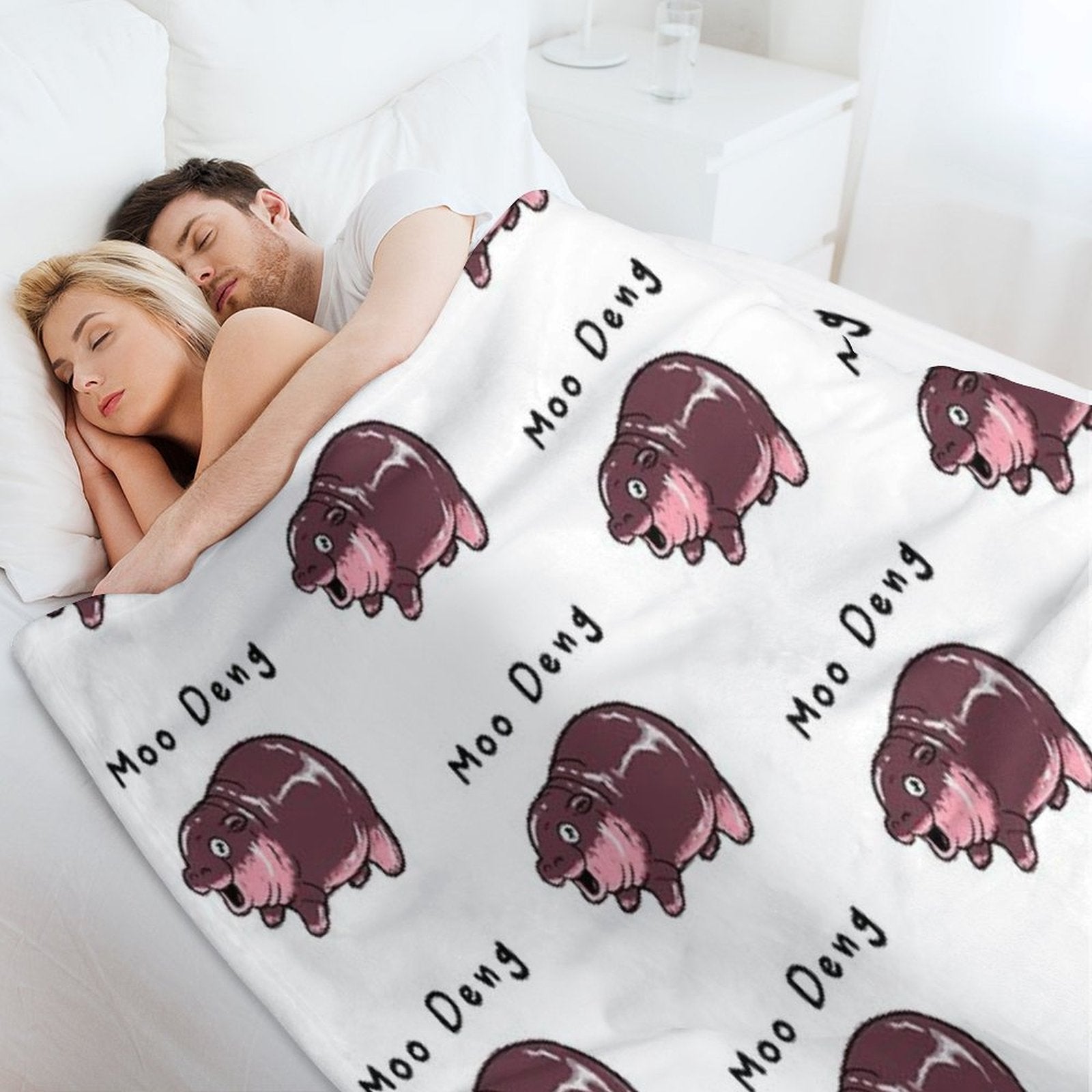 Moo Deng All-season Throw Blanket