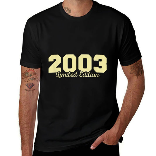 21 Birthday Decorations Men Best of 2003 BDay 21st Birthday  Vintage-inspired T-Shirt