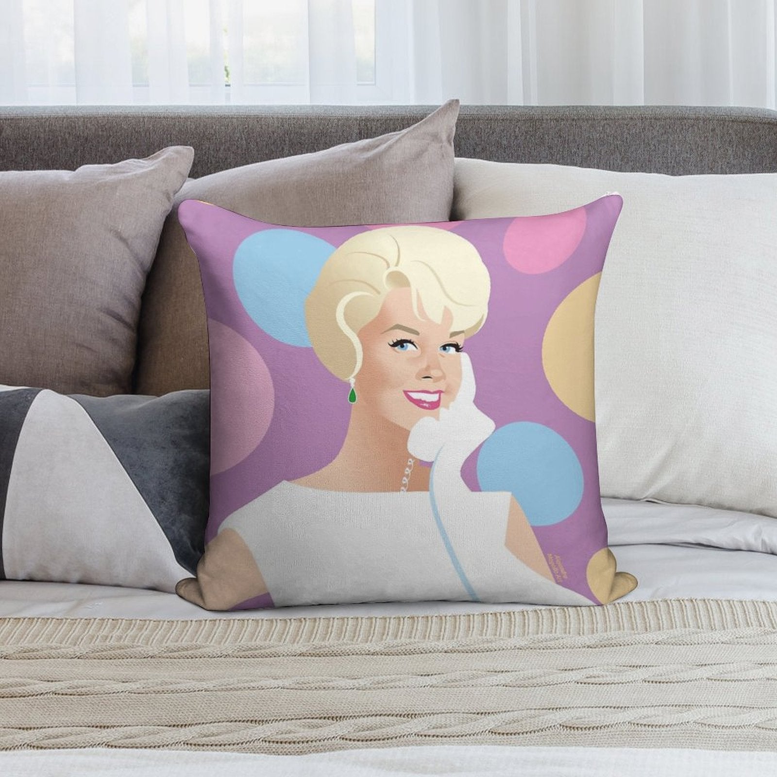 Hello Soft Anti-Pilling Throw Pillow