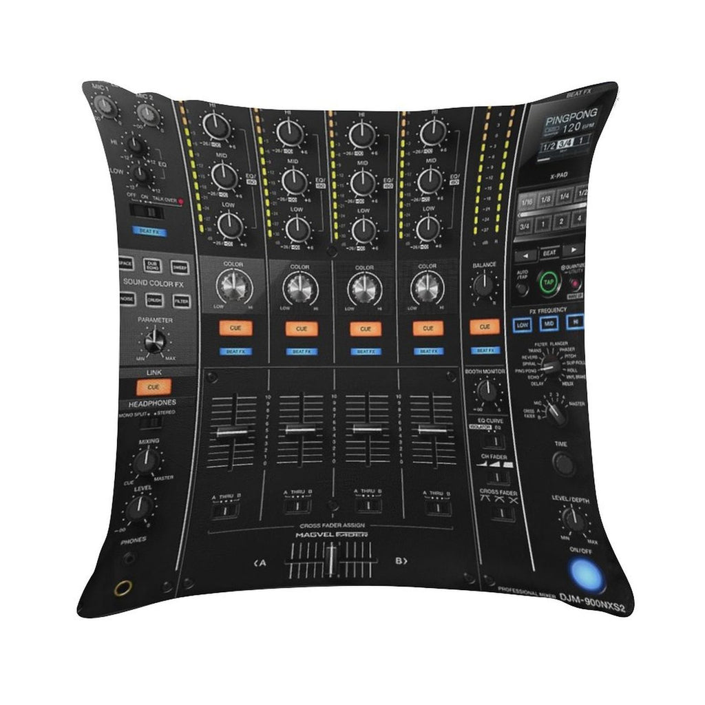 DJ Mixer NXS2 Soft Reinforced Edging Throw Pillow
