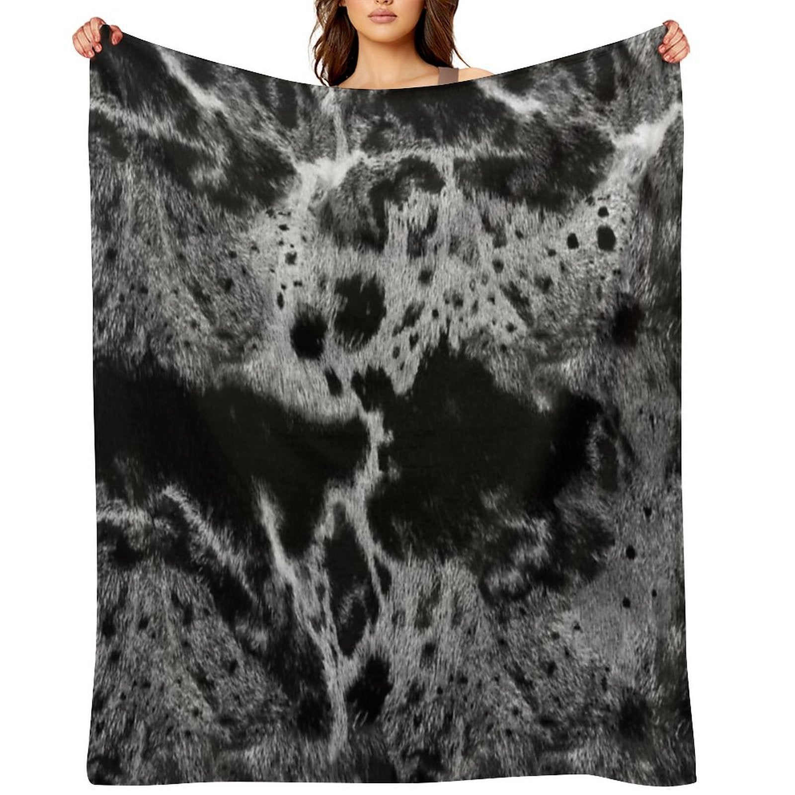 Catahoula Leopard Dog Fur Blue Merle Durable Throw Blanket