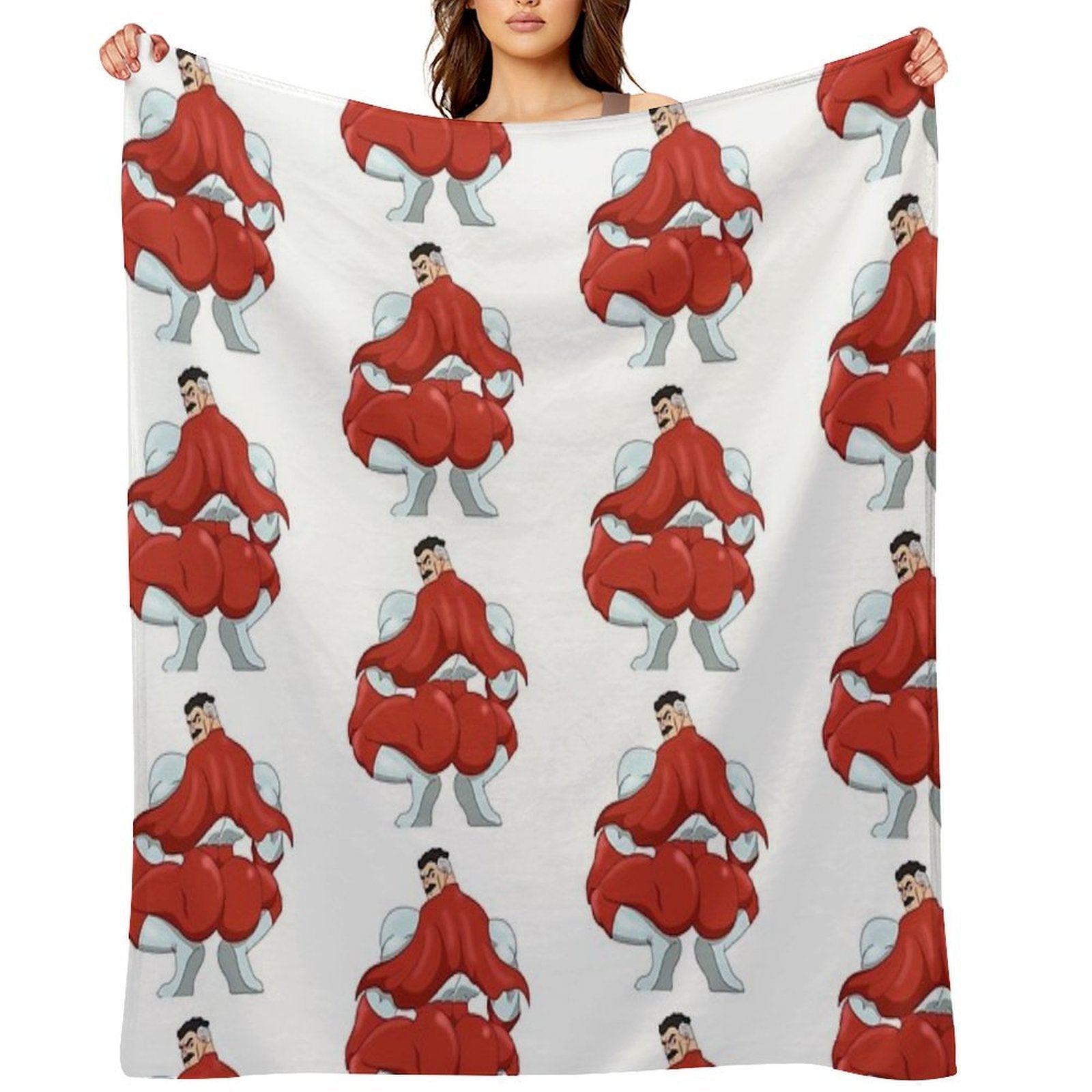 Invincible Think Mark Thicc Booty Omni Man Anti-pilling Throw Blanket