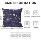 DND CELESTIAL DICE, D20 Stars Constellations Pattern Night Sky Soft Reinforced Edging Throw Pillow