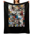 Greatest Album Collage Classic Eco-conscious Throw Blanket