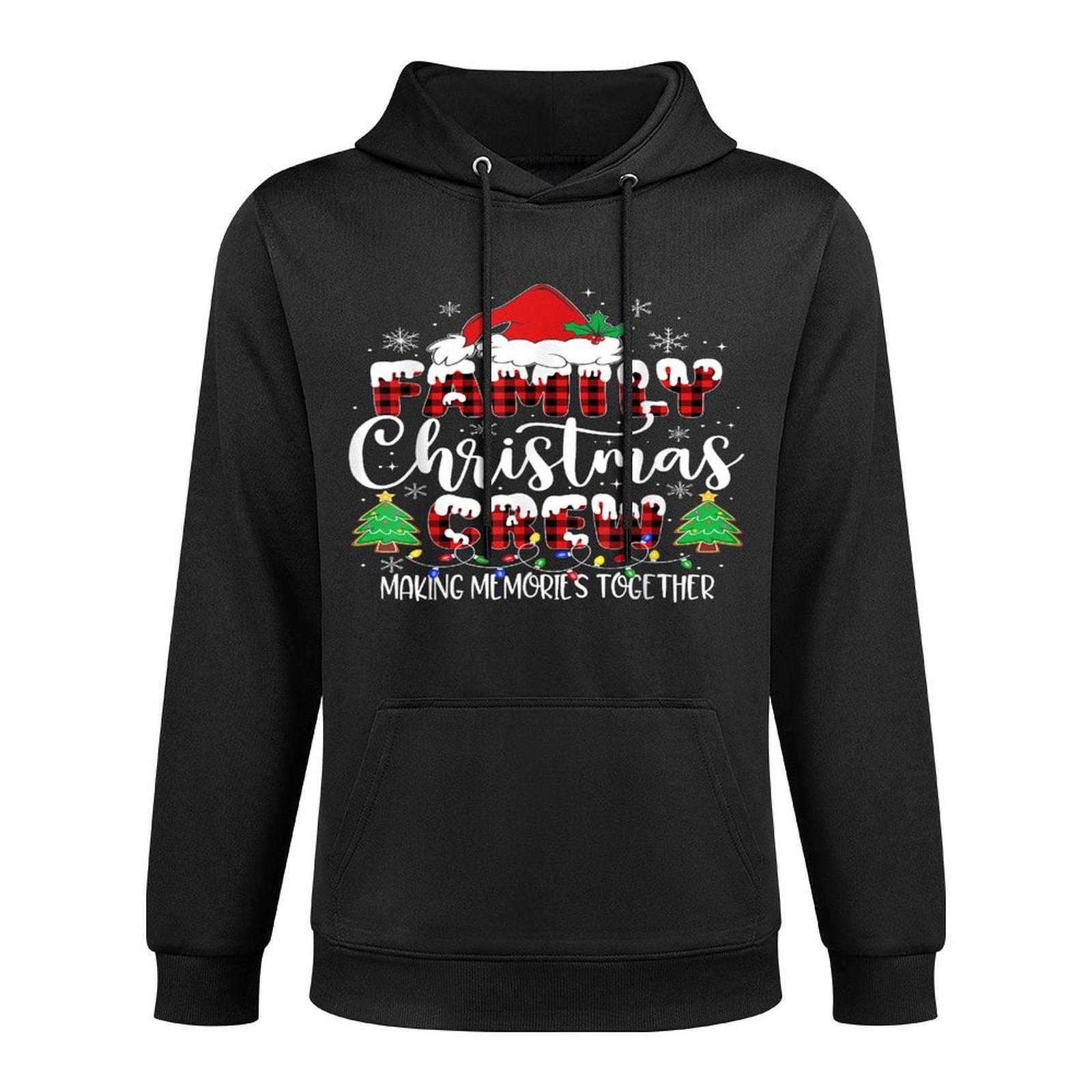 Family Christmas Crew Making Memories Matching Pajamas Moisture-Wicking Hoodie