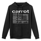 Carrot Nutrition Facts Funny Thanksgiving Christmas Unisex Design Hoodie