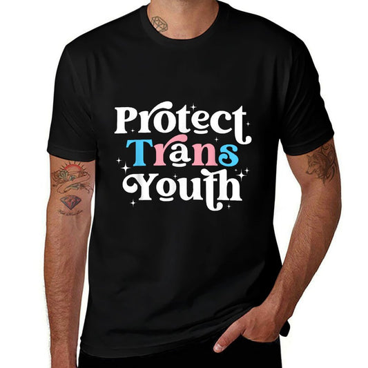 Transgender LGBT Pride Protect Trans Youth  Easy-care T-Shirt