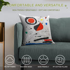 Joan Miro Original Lithograph from Derriere Le Miroir 1964 Soft Home Decor Throw Pillow