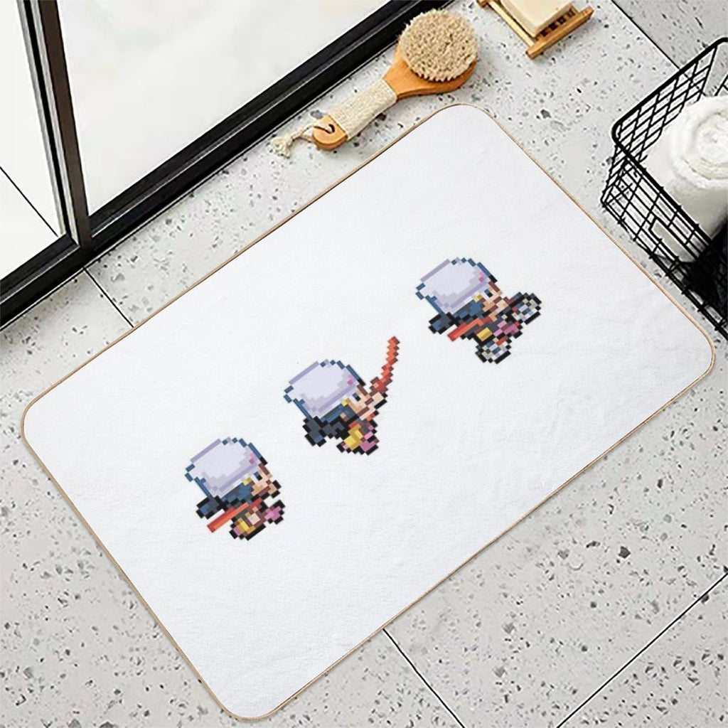 Dawn 3 Pixel Sprites  Absorbent Bath Mat