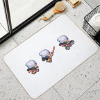 Dawn 3 Pixel Sprites  Absorbent Bath Mat