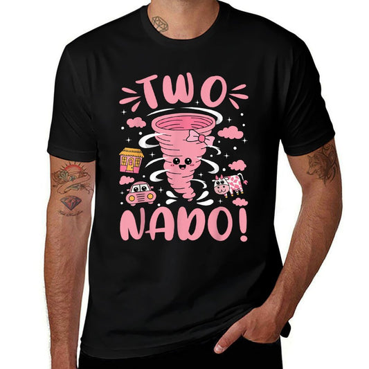 Two Nado Cute Birthday Tornado Girl Bow 2 Years Old Kids  Odor-resistant T-Shirt