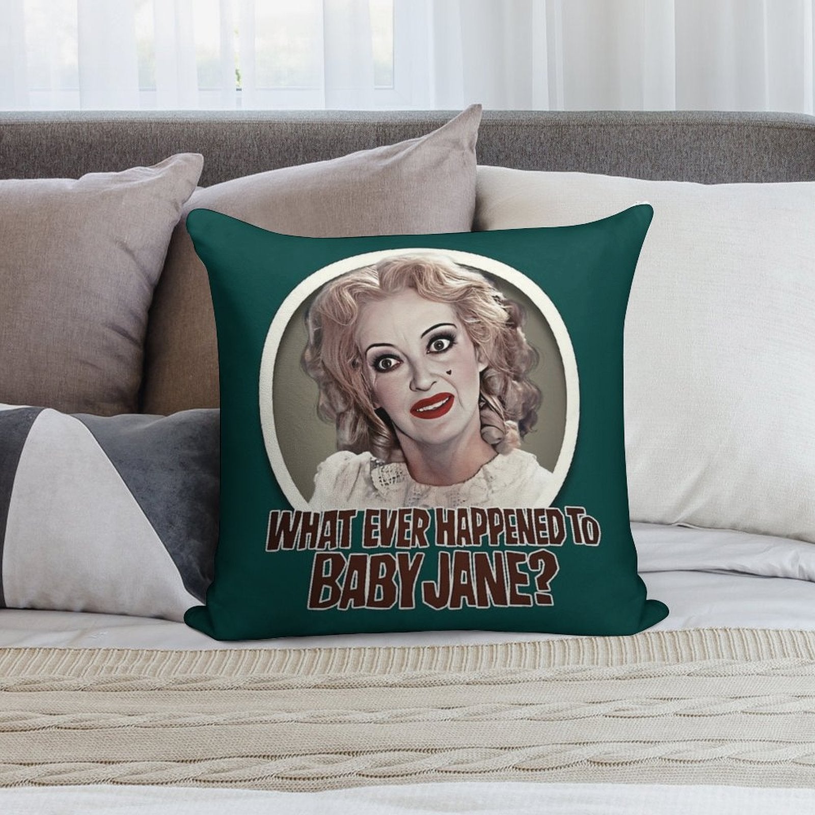 What Ever Happened To Baby Jane Soft Home Decor Throw Pillow