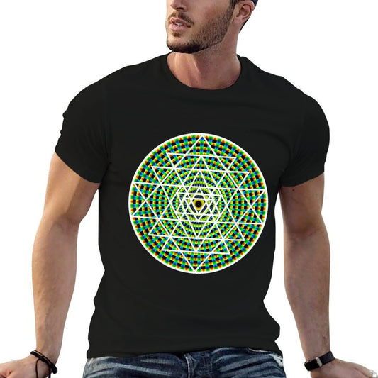 Sri Yantra Sacred Geometry Mandala  Stretchy T-Shirt