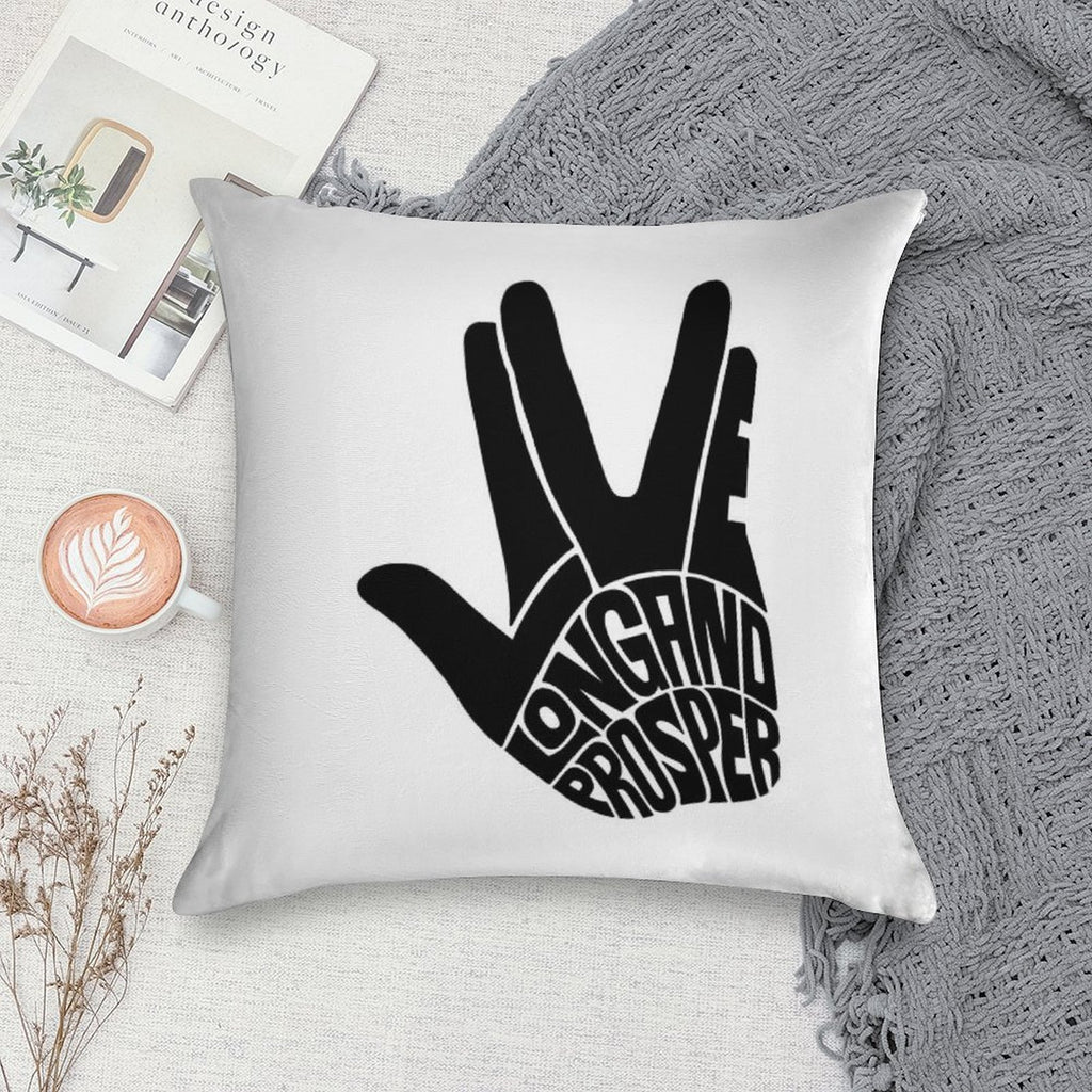 Star Trek Live Long And Prosper Soft Luxury Feel Throw Pillow