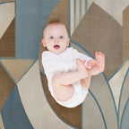 Vibrant Geometric Design Easy Care Throw Blanket