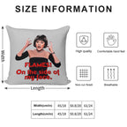 Flames! On The Side of My Face - Clue - Mrs. White Soft Luxury Feel Throw Pillow