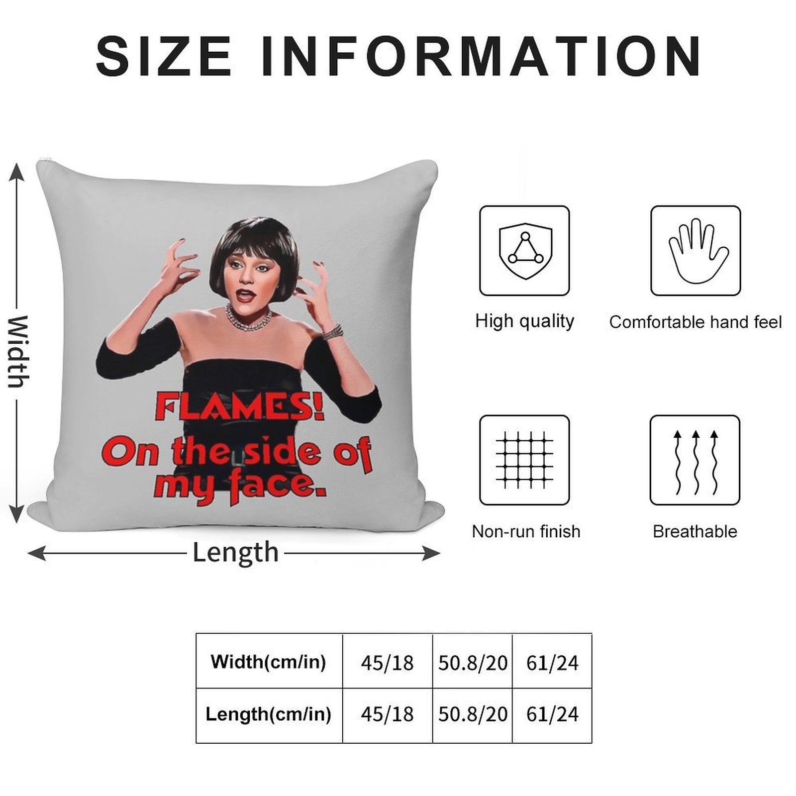 Flames! On The Side of My Face - Clue - Mrs. White Soft Luxury Feel Throw Pillow
