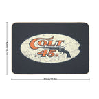Colt 45 Pistol Vintage  Slip-Resistant Bath Mat