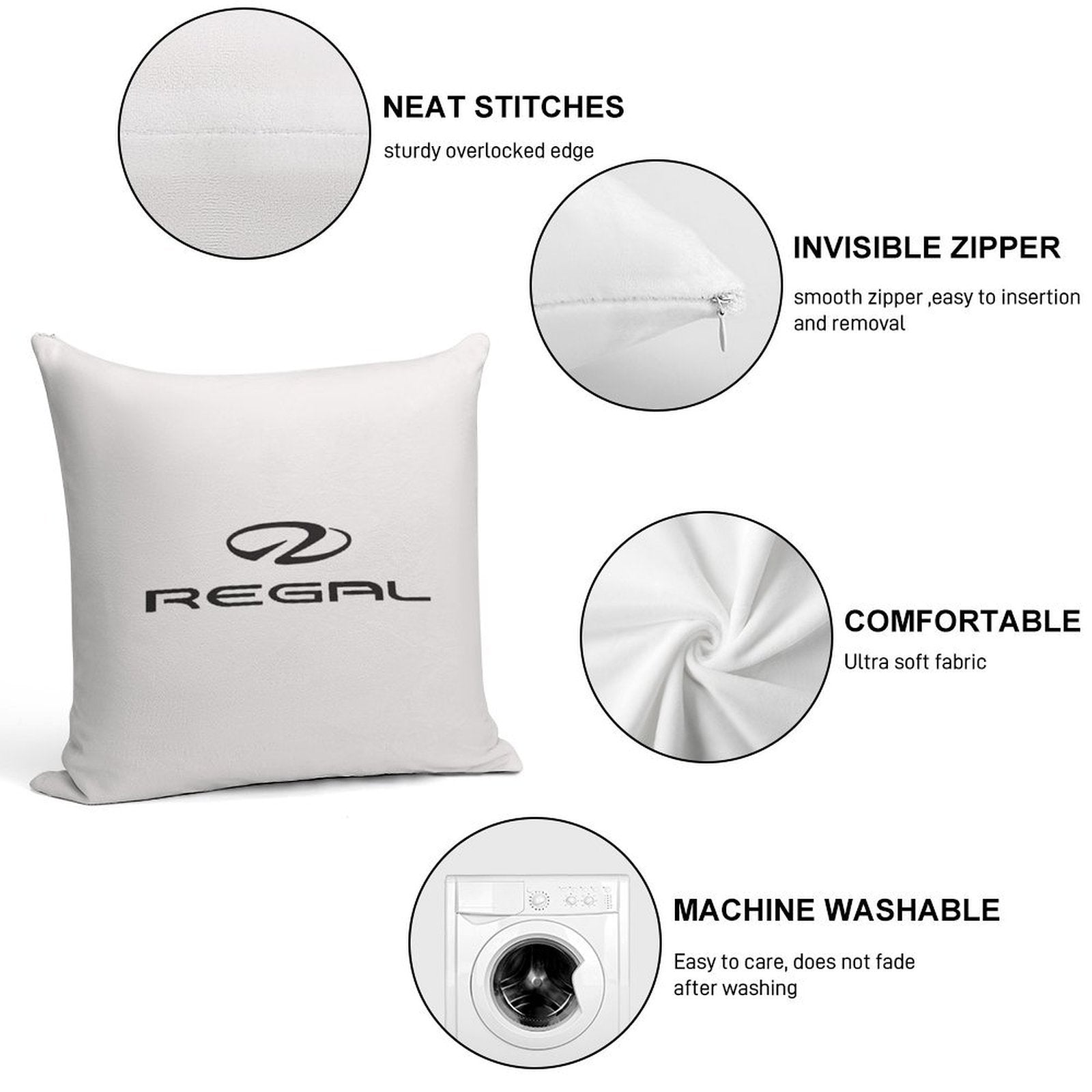 Regal Marine Boats Soft Durable Construction Throw Pillow