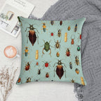 Antique Pattern - Beetles And Bugs Soft Warmth Comfort Throw Pillow