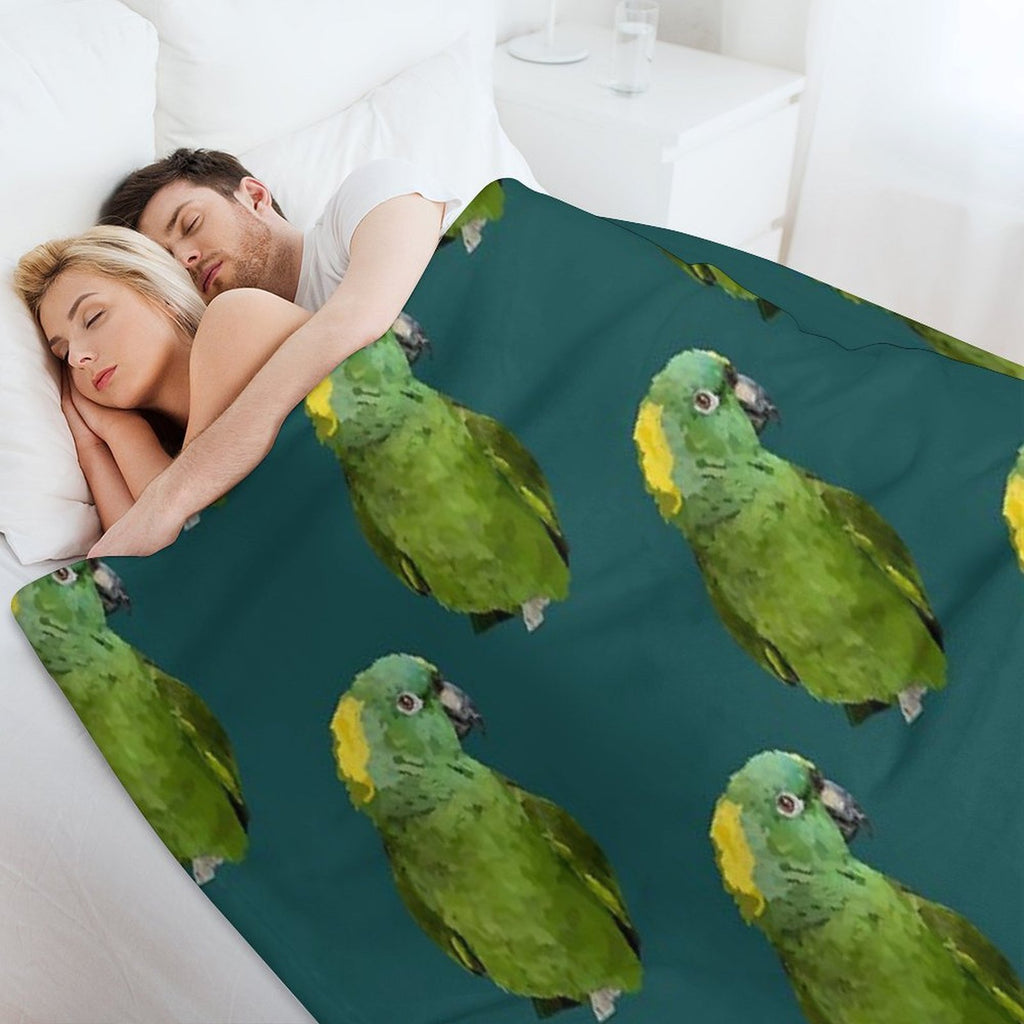 Yellow-Naped Amazon Lightweight Throw Blanket