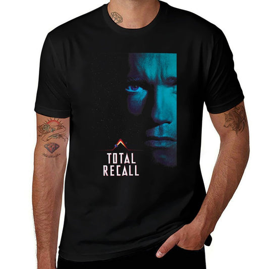 Total Recall Doug Quaid Space Poster  Heathered Texture T-Shirt