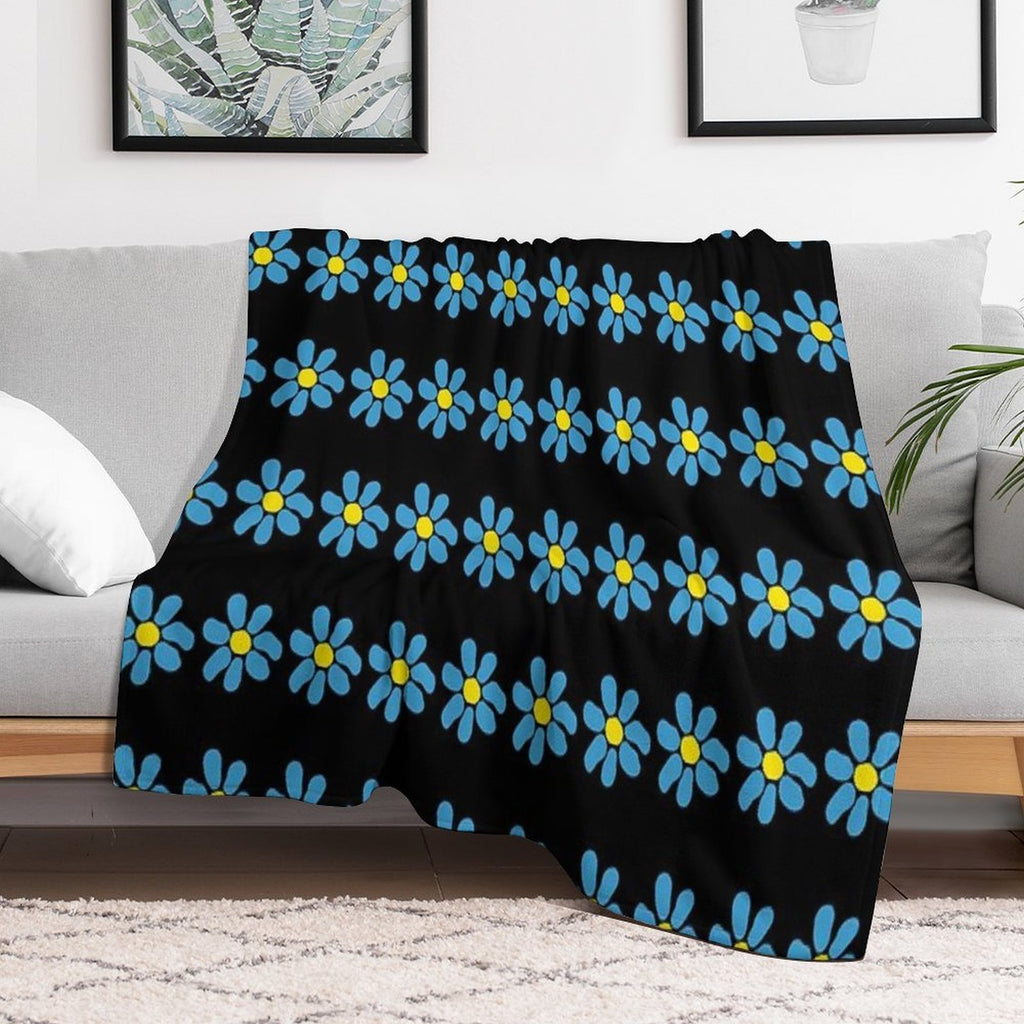 James Daisy Easy Care Throw Blanket