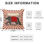 Circus Elephant Vintage Poster Pop Wall Street Art Soft Gift Ready Throw Pillow