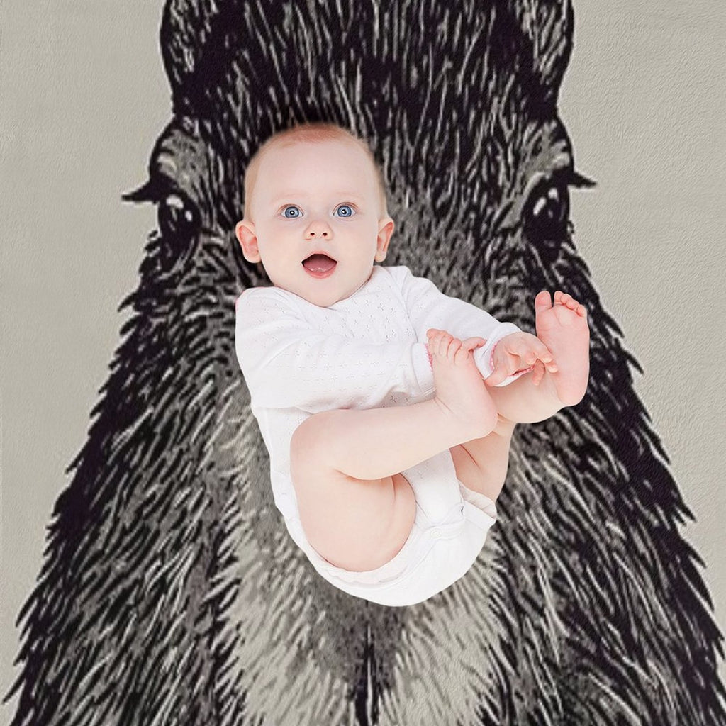 Capybara  Orange  Capy Yuzu  Capybara with Orange on Head  His Name - Gort  Portrait Durable Throw Blanket