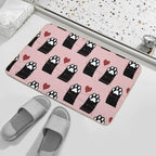 Pattern of Heart Connect  Non-Slip Bath Mat