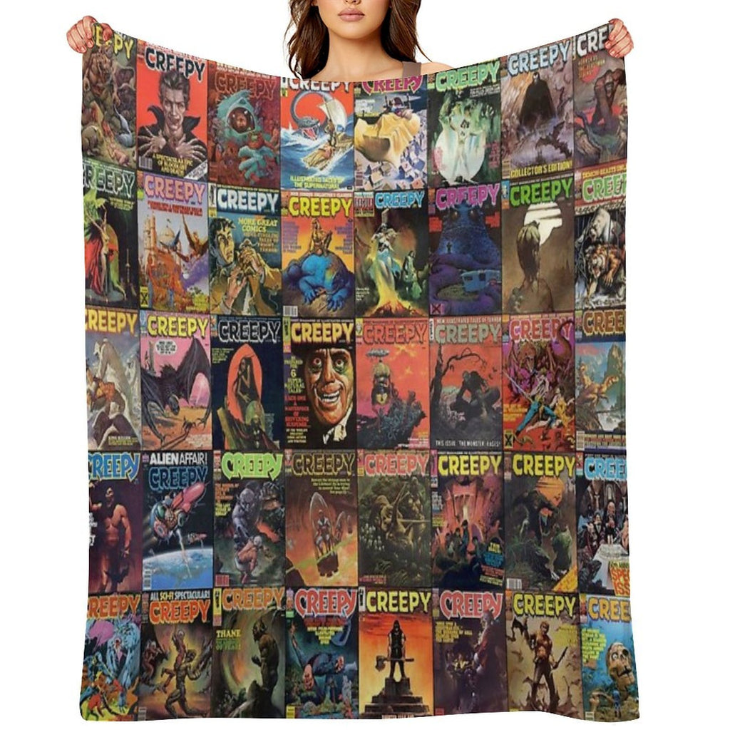Creepy Versatility Throw Blanket