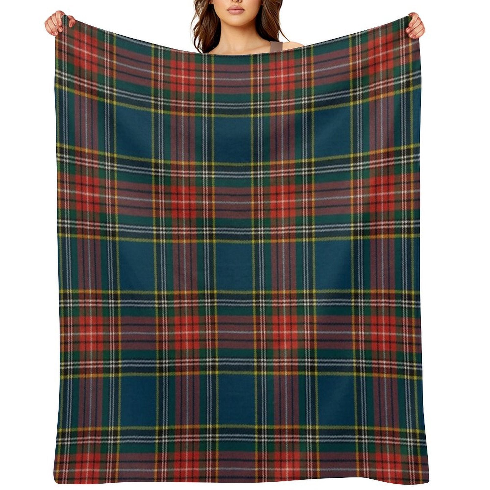MacBeth Scottish Tartan Velvety-soft Throw Blanket