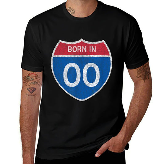 25 Year Old Classic Car Road Sign 2000 25th Birthday  Stretchy T-Shirt