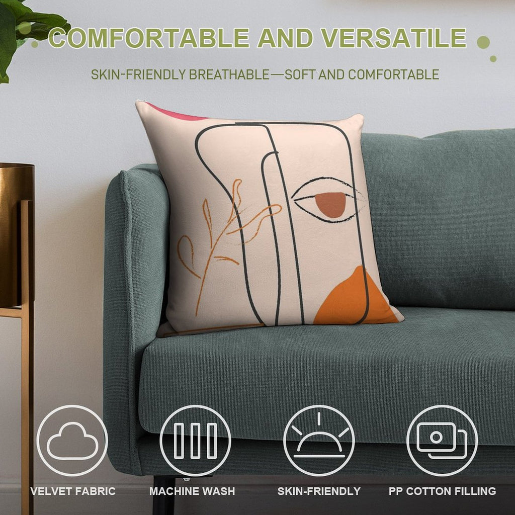 Minimal Soft Fade-Resistant Throw Pillow